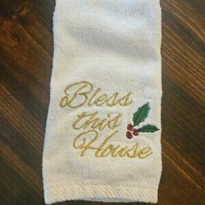 Bless this House Xmas Towel by Essential Home